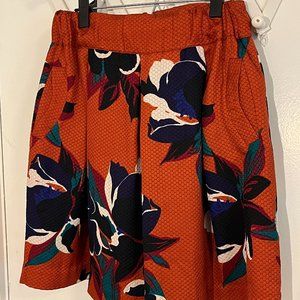 Maeve Skirt, Orange floral, size 10